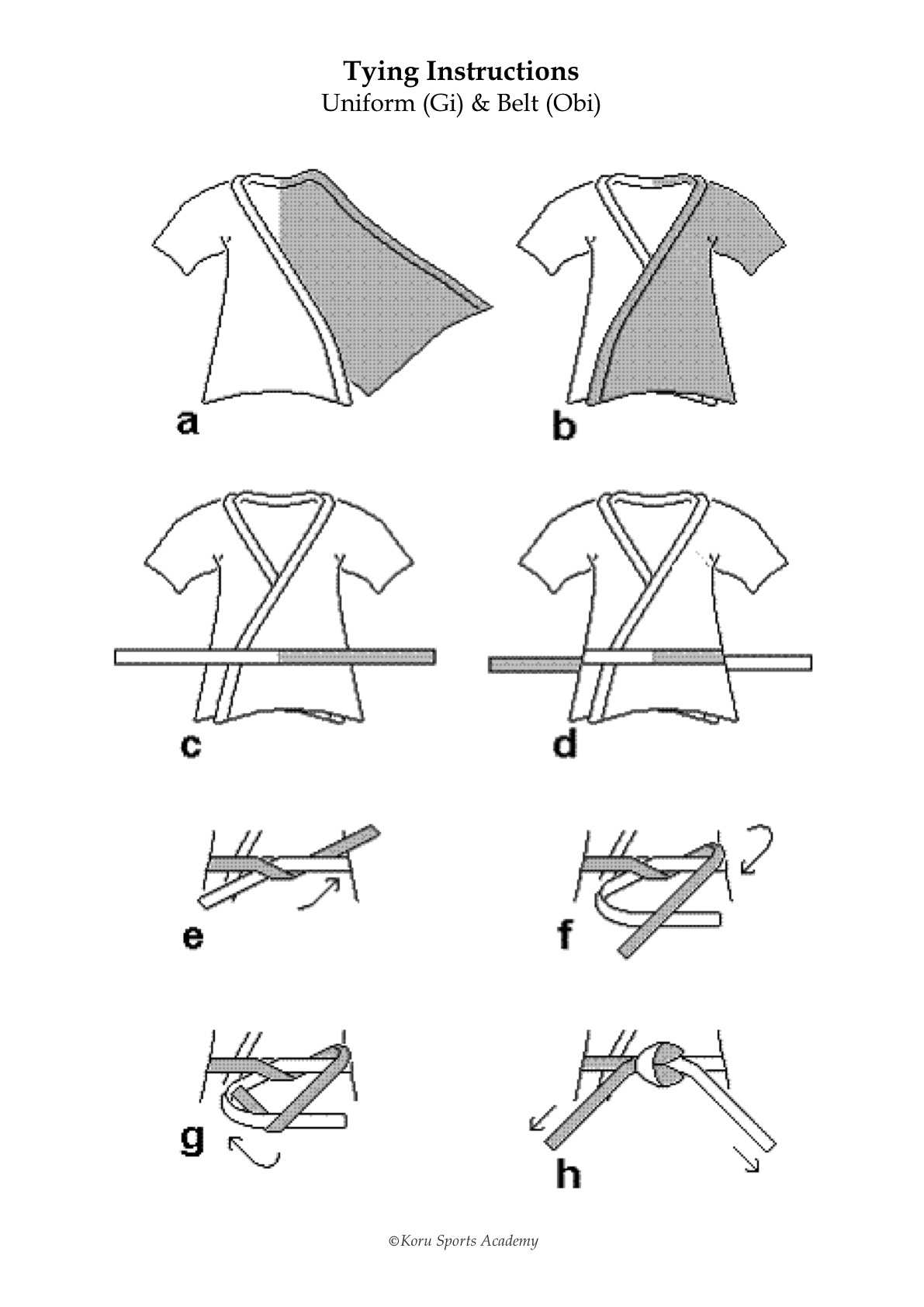Gi & Obi Tying